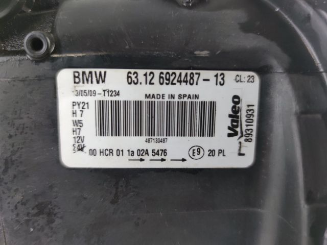 bontott BMW 1 Bal Fényszóró