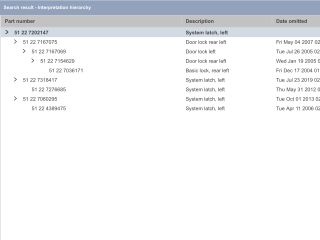 bontott BMW 1 Bal hátsó Ajtózár