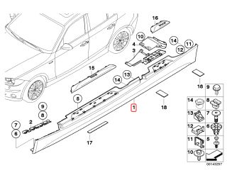 bontott BMW 1 Bal Küszöb