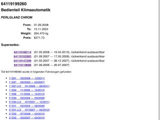 bontott BMW 1 Fűtés Vezérlő Modul
