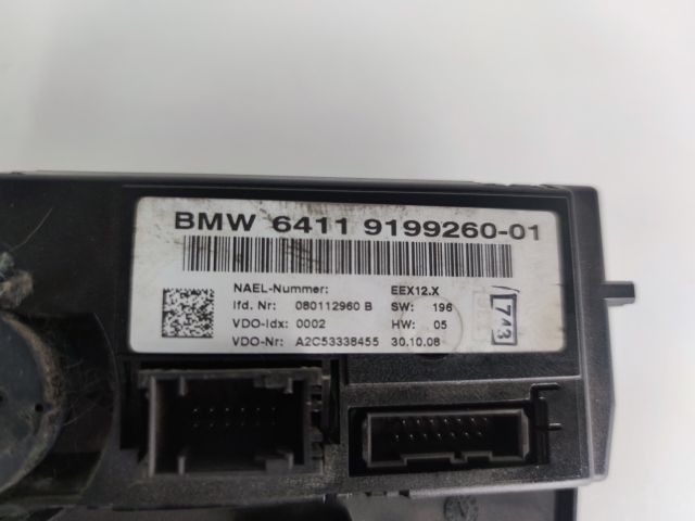bontott BMW 1 Fűtéskapcsoló (digit klímás)
