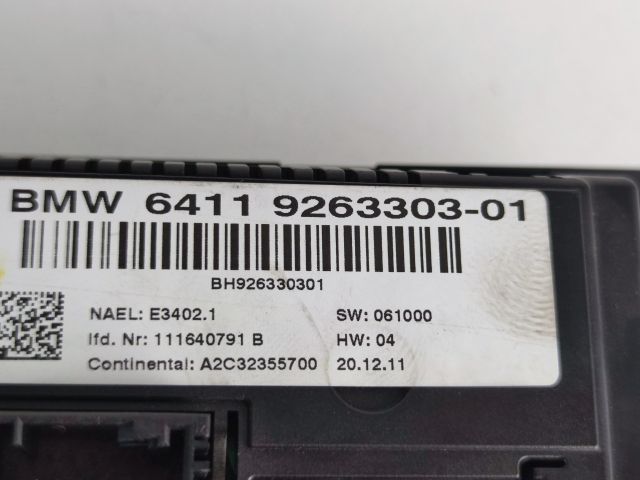 bontott BMW 1 Fűtéskapcsoló (digit klímás)