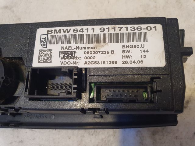 bontott BMW 1 Fűtéskapcsoló (digit klímás)