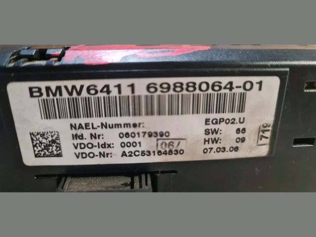 bontott BMW 1 Fűtéskapcsoló (manuális klímás)