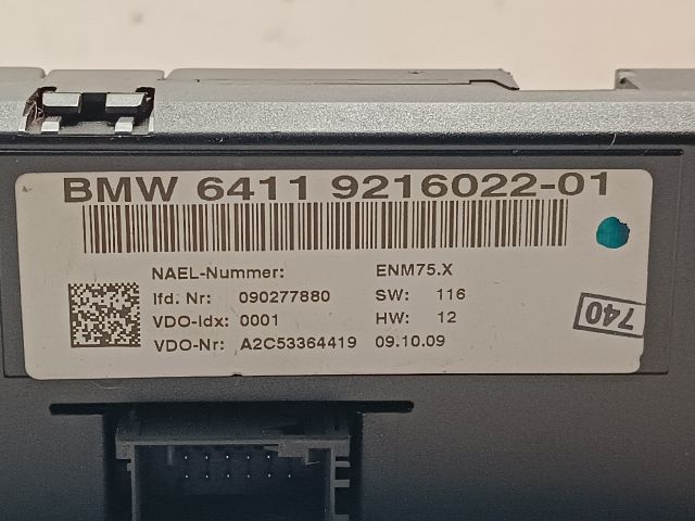 bontott BMW 1 Fűtéskapcsoló (manuális klímás)