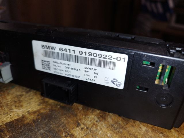 bontott BMW 1 Fűtéskapcsoló (manuális klímás)