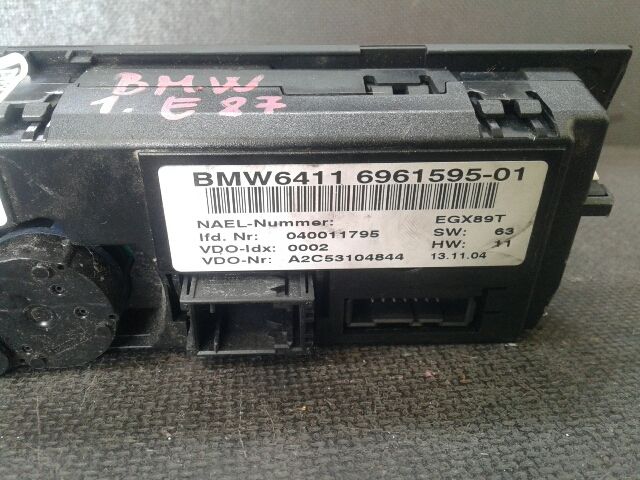 bontott BMW 1 Fűtéskapcsoló