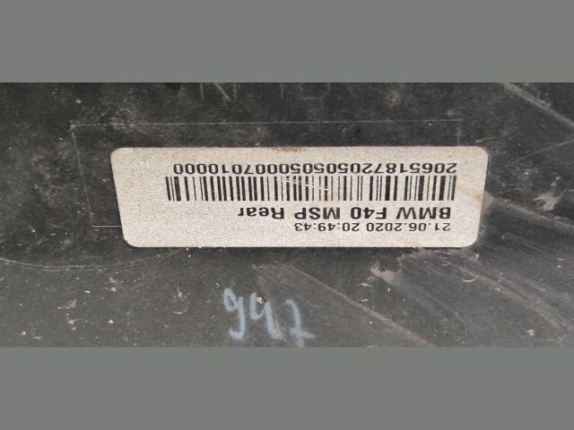 bontott BMW 1 Hátsó Lökhárító (Üresen)