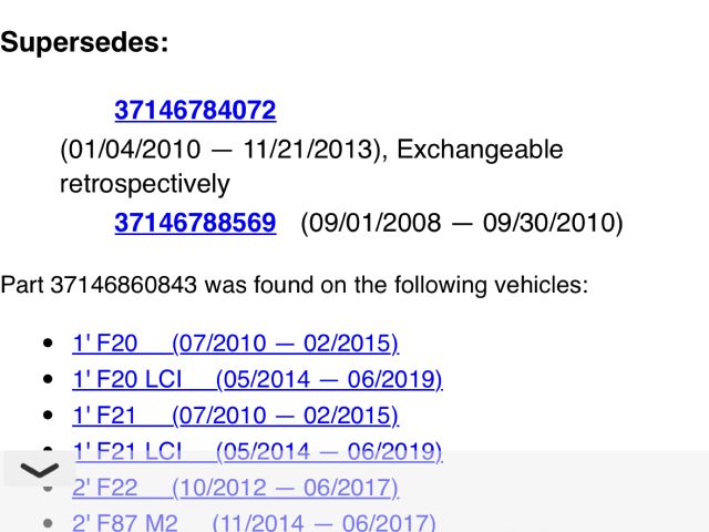 bontott BMW 1 Hátsó Xenon Szintszabályzó Jeladó