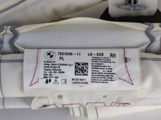 bontott BMW 1 Jobb Fejlégzsák