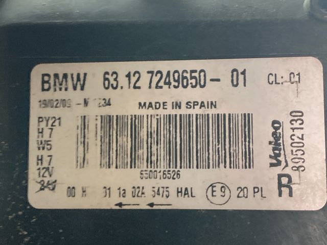 bontott BMW 1 Jobb Fényszóró