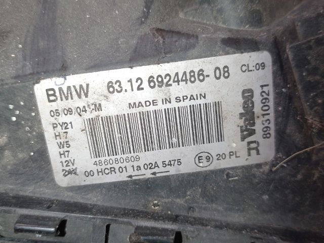 bontott BMW 1 Jobb Fényszóró