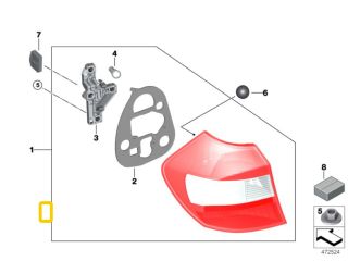 bontott BMW 1 Jobb Hátsó Lámpa