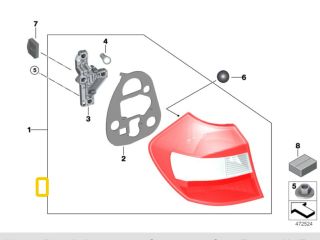 bontott BMW 1 Jobb Hátsó Lámpa