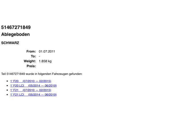 bontott BMW 1 Kalaptartó