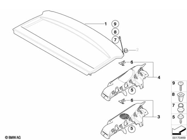 bontott BMW 1 Kalaptartó