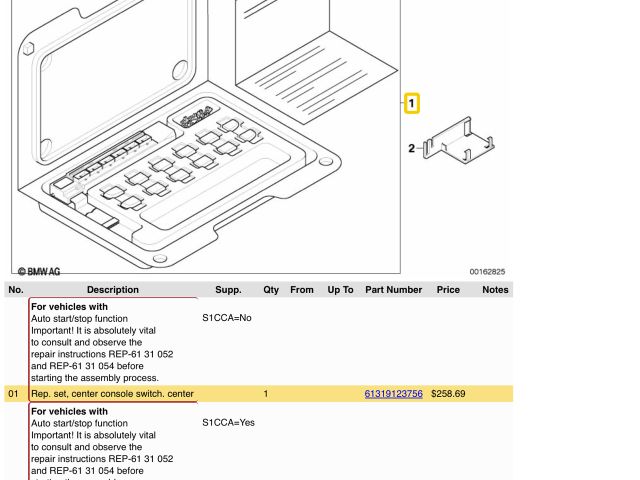 bontott BMW 1 Kapcsoló (Magában)