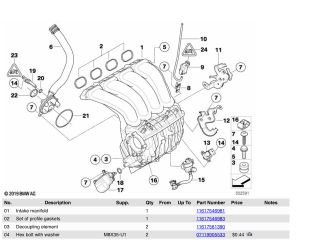 bontott BMW 1 Kartergáz Visszavezető Szelep