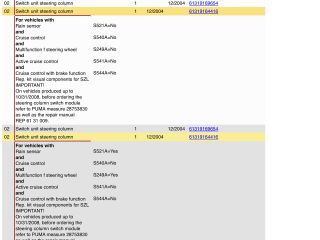 bontott BMW 1 Komplett Kormánykapcsoló (Bajuszkapcsoló)