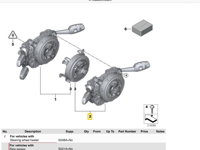 bontott BMW 1 Komplett Kormánykapcsoló (Bajuszkapcsoló)