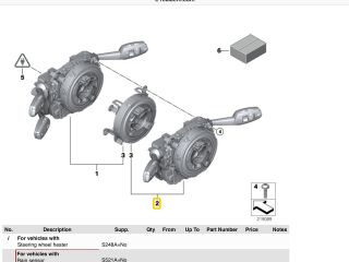 bontott BMW 1 Komplett Kormánykapcsoló (Bajuszkapcsoló)