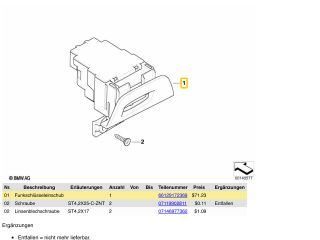 bontott BMW 1 Kulcsház