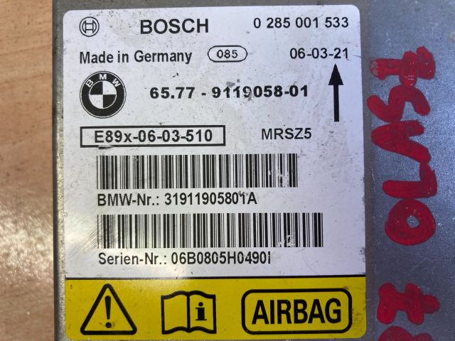 bontott BMW 1 Légzsák Elektronika