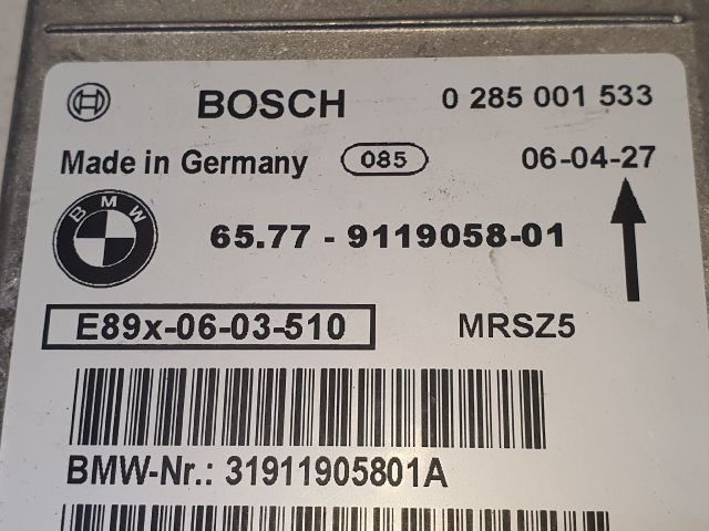 bontott BMW 1 Légzsák Elektronika