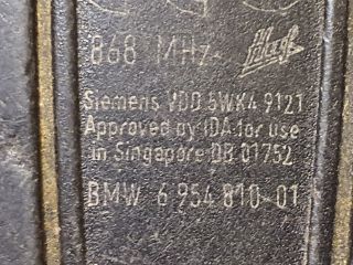 bontott BMW 1 Távirányító Kulcsbetét