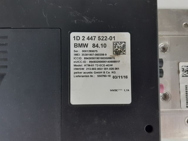 bontott BMW 1 Telefon Elektronika