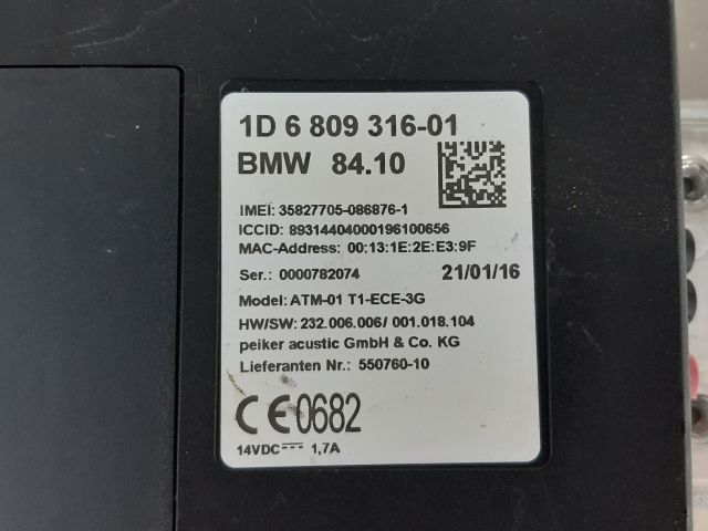 bontott BMW 1 Telefon Elektronika