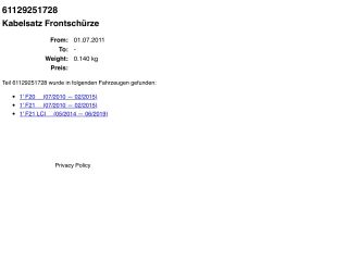 bontott BMW 1 Tolatóradar Elektronika