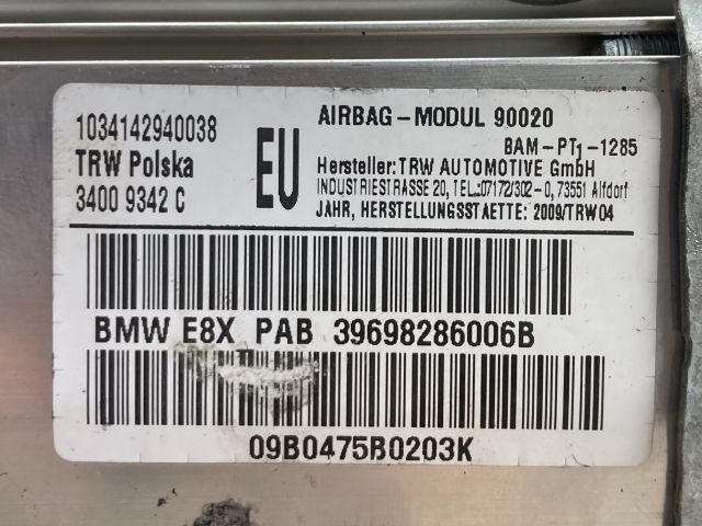 bontott BMW 1 Utasoldali Légzsák