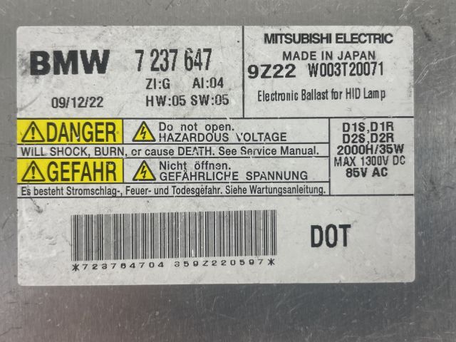 bontott BMW 1 Xenon Trafó