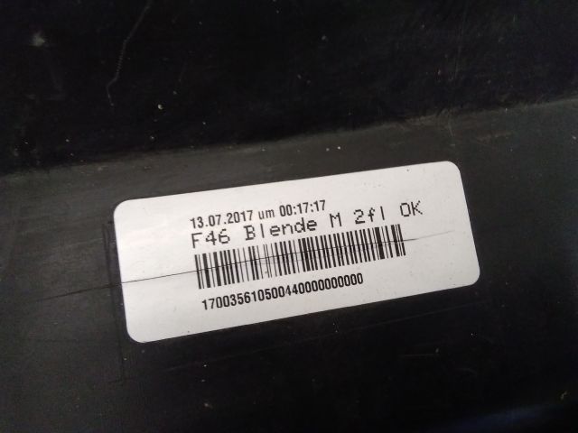 bontott BMW 2 Hátsó Lökhárító Alsó (Műanyag)