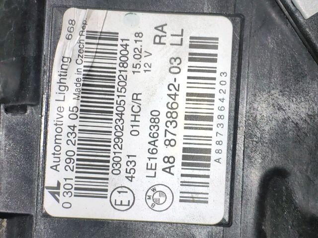 bontott BMW 2 Jobb Ledes Fényszóró