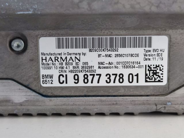 bontott BMW 2 Navigációs Fejegység