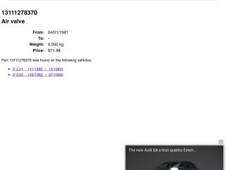 bontott BMW 3 E30 Központi Injektor