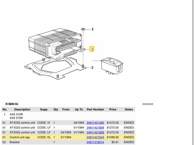 bontott BMW 3 E36 Automata Váltó Elektronika