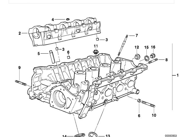 bontott BMW 3 E36 Vezérműtengely Házzal