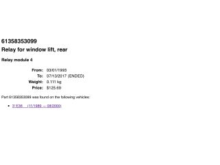 bontott BMW 3 E36 Komfort Elektronika