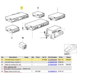 bontott BMW 3 E36 Komfort Elektronika