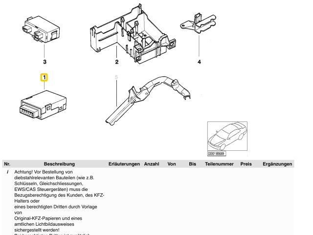 bontott BMW 3 E36 Immobilizer Elektronika