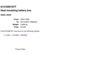 bontott BMW 3 E36 Akkumulátor Tartó