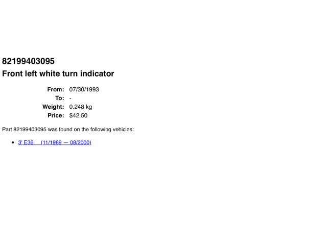 bontott BMW 3 E36 Bal első Irányjelző
