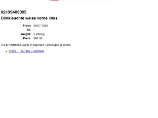 bontott BMW 3 E36 Bal első Irányjelző