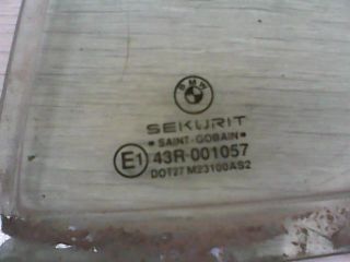 bontott BMW 3 E36 Bal hátsó Fixüveg (Ajtóban)