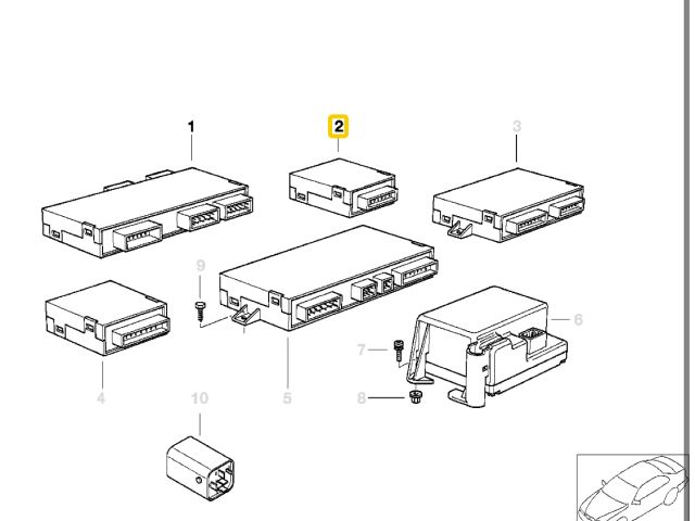 bontott BMW 3 E36 EWS Elektronika