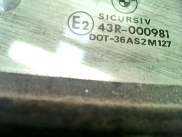 bontott BMW 3 E36 Jobb C Oszlop Oldalablak Üveg