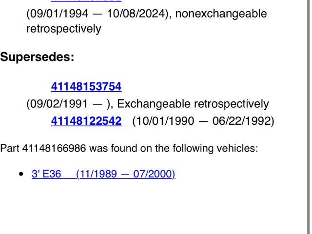 bontott BMW 3 E36 Jobb első Hossznyúlvány
